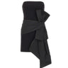 ROTATE Abito bustier con fiocco BLACK Donna 