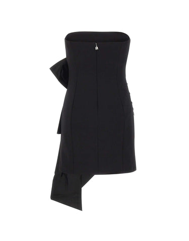 ROTATE Abito bustier con fiocco BLACK Donna 