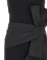 ROTATE Abito bustier con fiocco BLACK Donna 