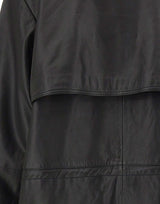 ROTATE Giacca in pelle con baschina BLACK Donna 