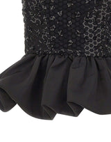 ROTATE Top a palloncino con paillettes BLACK Donna 