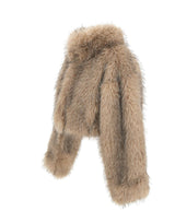 ROTATE Giacca corta in ecopelliccia BEIGE Donna 