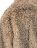 ROTATE Giacca corta in ecopelliccia BEIGE Donna 