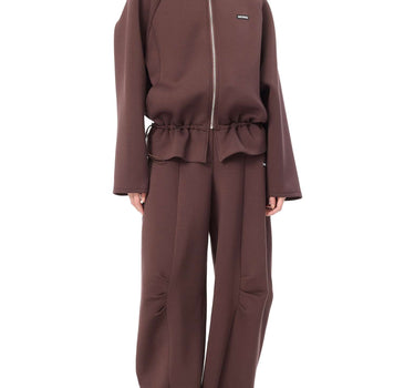 ROTATE Giacca in scuba con zip BROWN Donna 