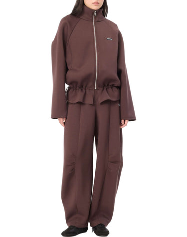 ROTATE Giacca in scuba con zip BROWN Donna 