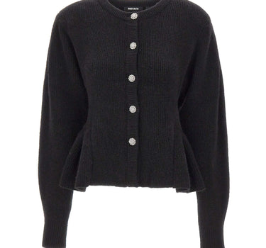 ROTATE Cardigan con bottoni gioiello BLACK Donna 
