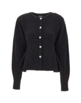 ROTATE Cardigan con bottoni gioiello BLACK Donna 