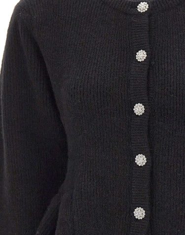 ROTATE Cardigan con bottoni gioiello BLACK Donna 