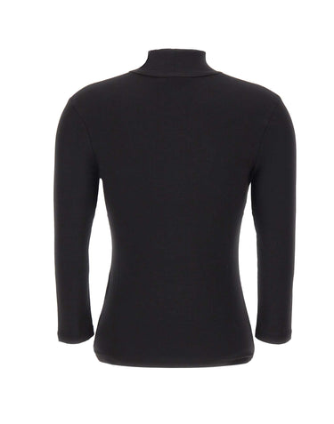 ROTATE Maglia a collo alto in jersey BLACK Donna 