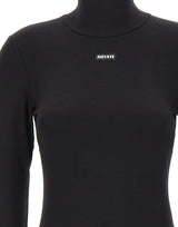 ROTATE Maglia a collo alto in jersey BLACK Donna 