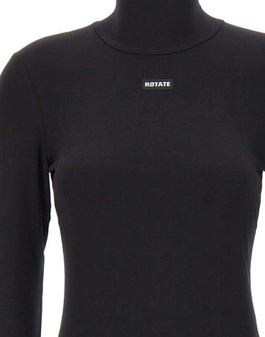 ROTATE Maglia a collo alto in jersey BLACK Donna 