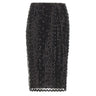ROTATE Gonna midi con paillettes BLACK Donna 