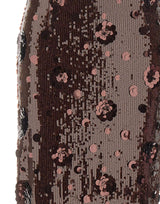 ROTATE Gonna midi con paillettes BROWN Donna 