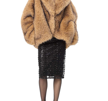 ROTATE Giacca in ecopelliccia BROWN Donna 