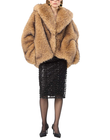 ROTATE Giacca in ecopelliccia BROWN Donna 