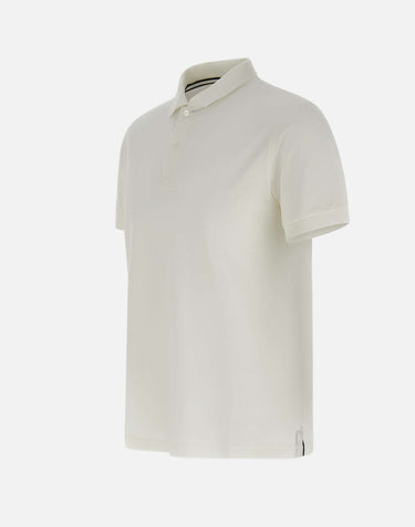 SUN68 "Polo cold dye" WHITE Uomo 