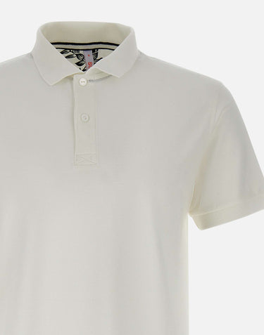 SUN68 "Polo cold dye" WHITE Uomo 