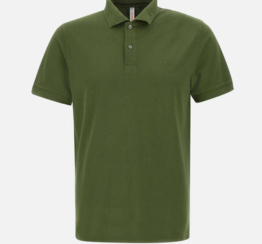 SUN68 "Polo cold dye" GREEN Uomo 
