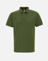 SUN68 "Polo cold dye" GREEN Uomo 