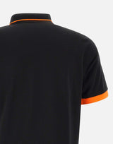 SUN68 Polo "Stripe Fluo" BLACK Uomo 