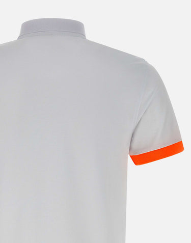 SUN68 "Polo fluo multicolor" WHITE Uomo 