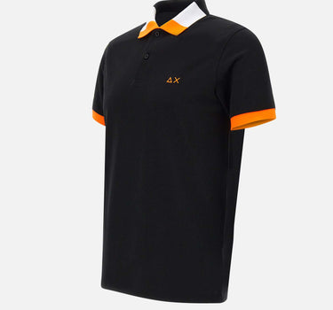 SUN68 "Polo fluo multicolor" BLACK Uomo 