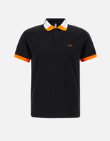 SUN68 "Polo fluo multicolor" BLACK Uomo 