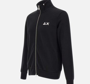 SUN68 Felpa in cotone BLACK Uomo 