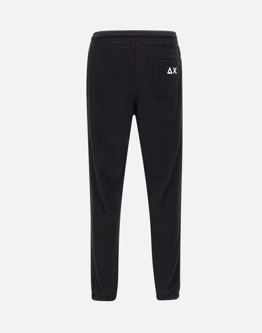 SUN68 Jogger "Basic" in cotone BLACK Uomo 