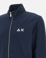 SUN68 "Track zip basic fleece" BLUE Uomo 