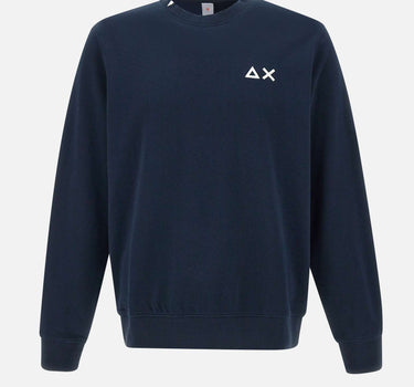SUN68 Felpa "Basic fleece" BLUE Uomo 