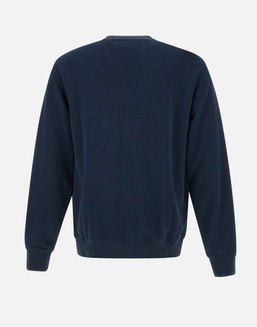 SUN68 Felpa "Basic fleece" BLUE Uomo 