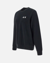 SUN68 Felpa "Basic fleece" BLACK Uomo 