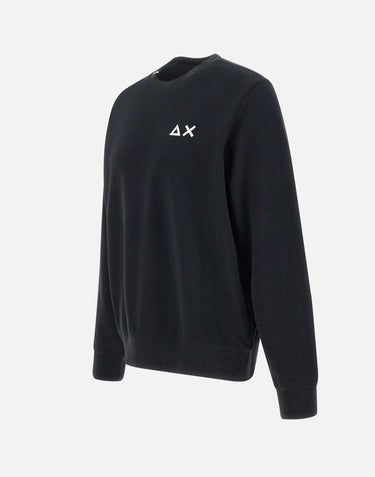 SUN68 Felpa "Basic fleece" BLACK Uomo 