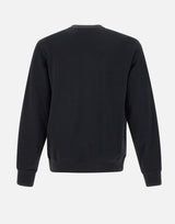 SUN68 Felpa "Basic fleece" BLACK Uomo 