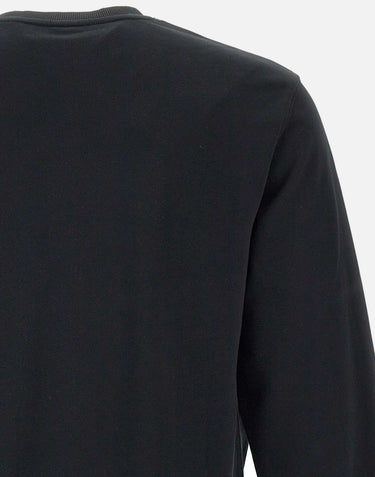 SUN68 Felpa "Basic fleece" BLACK Uomo 