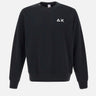 SUN68 Felpa "Basic fleece" BLACK Uomo 