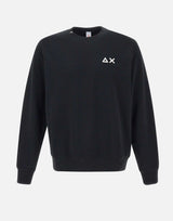 SUN68 Felpa "Basic fleece" BLACK Uomo 