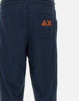 SUN68 "Cotton fleece trousers" BLUE Uomo 