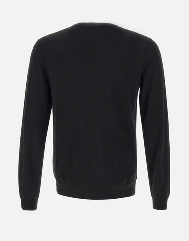 SUN68 "Sweater basic" BLACK Uomo 