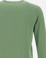 SUN68 "Sweater basic" GREEN Uomo 