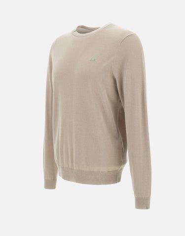 SUN68 "Sweater basic" GREY Uomo 