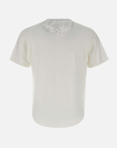 SUN68 "Round bottom t-shirt" WHITE Uomo 