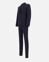 BRIAN DALES Completo due pezzi  in misto lana BLUE Uomo 