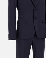 BRIAN DALES Completo due pezzi  in misto lana BLUE Uomo 