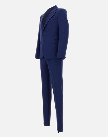 BRIAN DALES Completo due pezzi in misto lana BLUE Uomo 