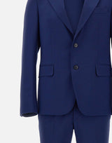 BRIAN DALES Completo due pezzi in misto lana BLUE Uomo 