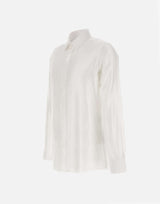 CARLO PIGNATELLI Camicia "Ray" in cotone e viscosa WHITE Uomo 