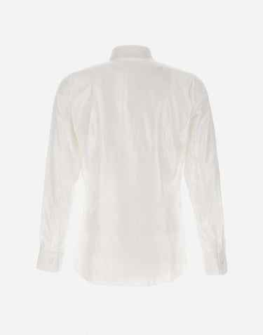 CARLO PIGNATELLI Camicia "Ray" in cotone e viscosa WHITE Uomo 