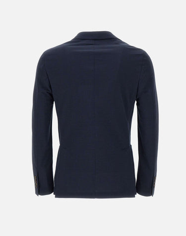ELEVENTY Blazer in cotone BLUE Uomo 